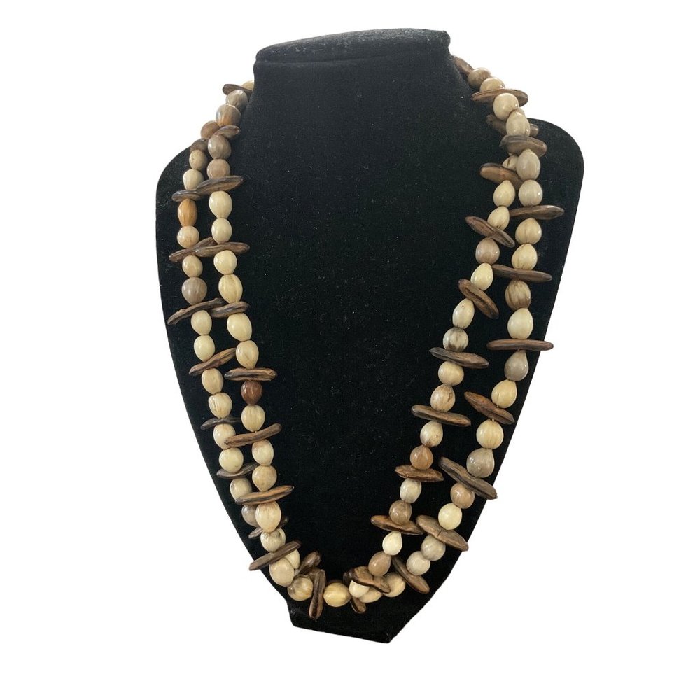 Vintage blue Pokimane born in HONNE necklace boo-hoo triple strand multi strand